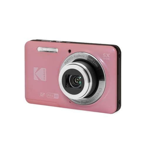 Image of Kodak PixPro Friendly Zoom FZ55 16MP 1080p Full HD Digital Camera with 5X Optical Zoom Vlogging Camera (Pastel Pink)