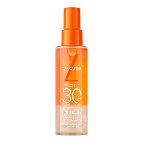 Image of Lancaster Sun Beauty Body Water SPF30 100ml, Photoaging Control, Nude Skin Sensation, Broad Spectrum Sun Protection, Water and Sweat Resistant Spray, Suitable for All Skin Types, Vegan