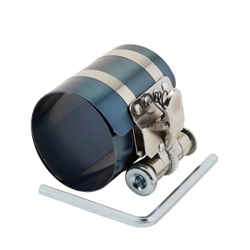 Image of Draper 08443 Piston Ring Compressor, 50-175mm, Height 3", Silver and Blue