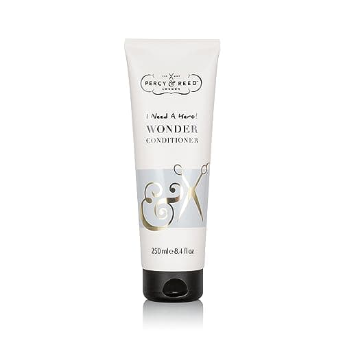 Image of Percy & Reed Conditioner 250ml, Hair Conditioner for Dry Strands, Moisturises, Rehydrates, Repairs Split Ends, UV Colour Care, Soothes Scalp, Dermatologically Tested, I Need A Hero Wonder Collection