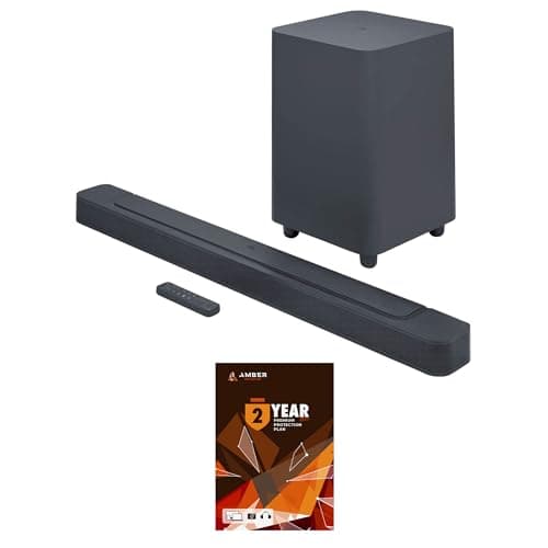 Image of JBL BAR-500 5.1ch Soundbar and Subwoofer with MultiBeam and Dolby Atmos with 2 Year Amber Protection Plan (2022)