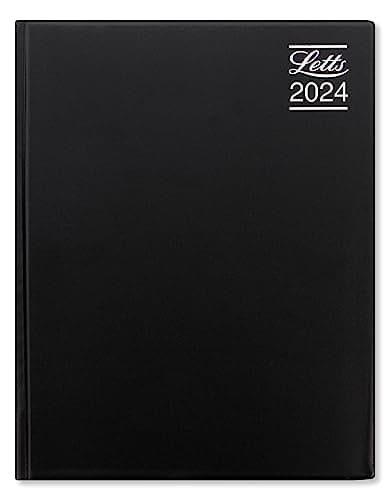 Image of Letts Rhino 2024 diary - A4 week to view with appointments - black
