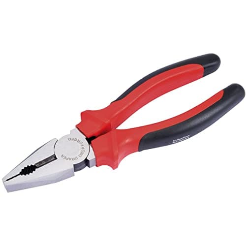 Image of Draper Redline® 200mm Combination Plier | Soft Grip Hand Tools | Carbon Steel Tempered Tool | Hardened Jaws & Cutting Edges | 68279