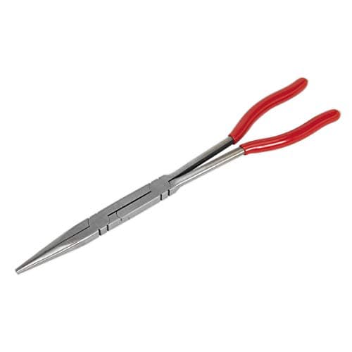 Image of Sealey Ak8591 Needle Nose Pliers Double Joint Long Reach 335Mm