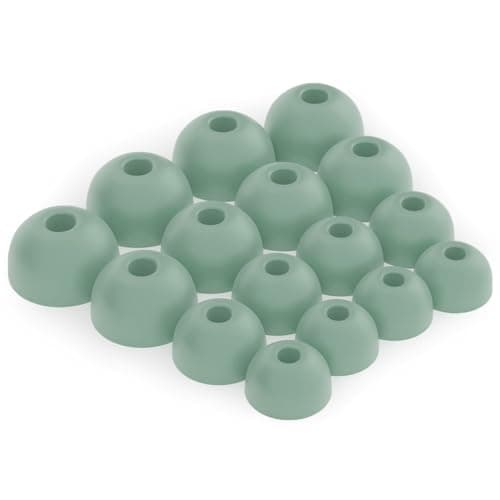 Image of Okuli Set of 16 Silicone EarBuds Ear Tips For Sony LinkBuds Fit Earphones in Green