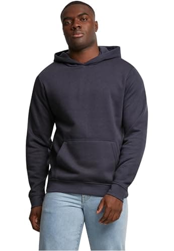 Image of Urban Classics Men's Basic Essential Hoodie, Classic Men's Hoodie, Sizes S - 5XL, navy, S