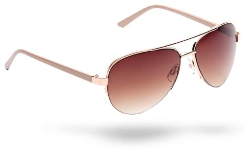 Image of Eyelevel Valentina Sunglasses for Women - Classic Pilot Style Ladies Sunglasses in Rose Gold - With UV400 Protection & CAT3 Lens