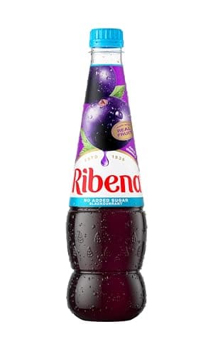Image of Ribena Blackcurrant Squash No Added Sugar 850ml – Real British Blackcurrants | Rich in Vitamin C | No Artificial Colours or Flavours | 100% Recycled Plastic Bottle