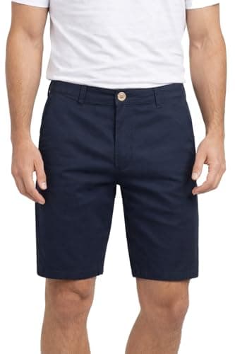 Image of Xact Men's Cotton Stretch Chino Shorts (Navy) 34