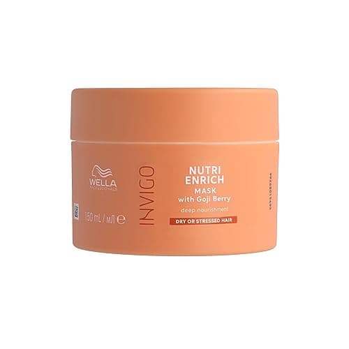 Image of Wella Professionals Invigo Nutri Enrich Deep Nourishing Mask - Instant Deep Nourishment Anti-Frizz Hair Mask With Vitamin E & Oleic Acid - Restore Dry & Damaged Hair 150ml