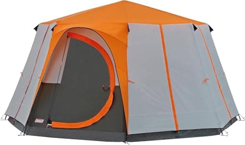 Image of Coleman Unisex 8 Man Tent, Orange, 6 to 8 person