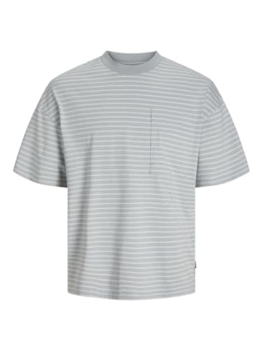Image of JACK & JONES Men's Jcotanical Stripe Tee Ss Crew Neck Sn T-Shirt, High-Rise, XS