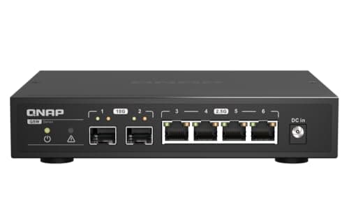 Image of QNAP QSW-2104-2S-A-US: 2.5GbE RJ45 & 10G SFP+ Plug & Play Network Switch