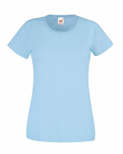Image of Fruit of the Loom Lady fit Valueweight T Shirt SS050 (XXL, Sky Blue)