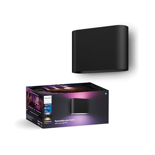 Image of Philips Hue White and Colour Ambience Dymera Smart Indoor Wall Light, White and Colour Light, Hue Bridge Required for Outdoor Lighting, Voice Control with Alexa, Apple Home, Google Assistant