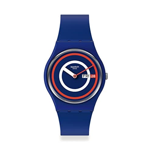 Image of Swatch Unisex Blue to Basics Watch with Silicone Strap and Date Function