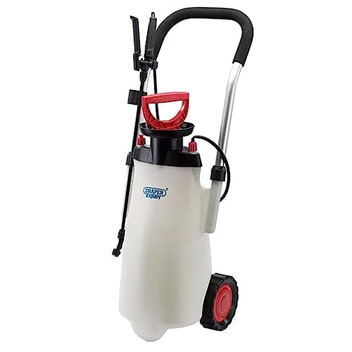 Image of Draper Trolley Pressure Sprayer 15L | EPDM Pump Garden Sprayer | Weed Killer Sprayer Pump | Pesticides, Insecticides, Fungicides | 82583