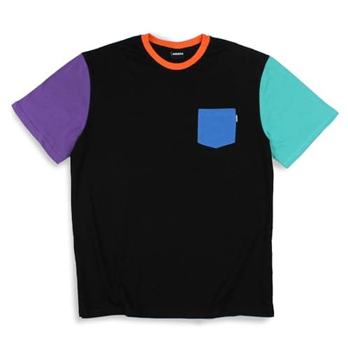 Image of Agora Colour Block Hoodie (Black T Shirt, Small, s)