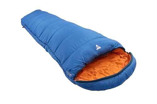Image of Cadair 250 Sleeping Bag for Adults (Amazon Exclusive), 3 Season Mummy Design Holds Insulation, Breathable, Cosy Lining Fabric, Smaller Pack Size for Camping Trips, Backpacking, Hiking, Atlantic Blue