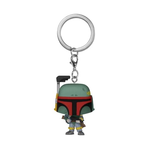 Image of Funko POP! Keychain: Star Wars - Boba Fett Novelty Keyring - Collectable Mini Figure - Stocking Filler - Gift Idea - Official Merchandise - Movies Fans - Backpack Decor