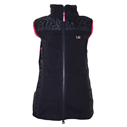 Image of Little Rider Childrens/Kids Sophia Riding Gilet (5-6 Years) (Navy/Pink)