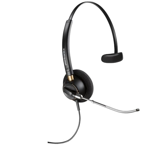 Image of Plantronics EncorePro HW510 Monaural Voice Tube Headset, Black