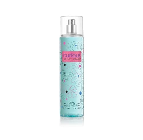 Image of Britney Spears Curious 236 ml – Fine Fragrance Body Mist for Women – White Floral Fragrance – Notes of Magnolia, Jasmine and Vanilla Musk – Aqua Glass Bottle
