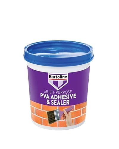 Image of Bartoline PVA Glue Adhesive & Sealer 1 l - Multi-Purpose Primer, Adhesive, and Sealer for Concrete, Wood, Tiles, Fabric, and More, Dust-Proofing, Bonding & Sealing