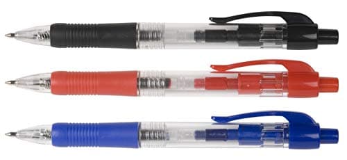 Image of Q-Connect Retractable Ballpoint Pen Medium Blue (Pack of 10) KF00268