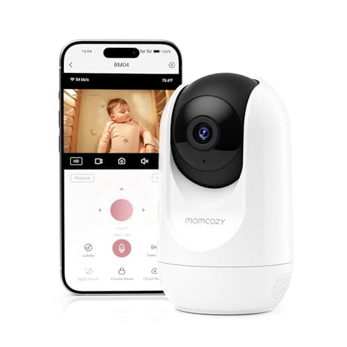 Image of Momcozy Baby Monitor BM04 Camera Unit, Support APP Connection, Smart WiFi Baby Monitor with Camera and Audio, Real-Time Motion Alert, 1080P Monitor with Wall Mount, Easy to Pair (Compatible With BM04)