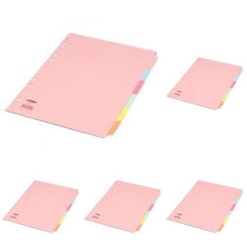 Image of Concord Subject Dividers 230 Micron 6-Part A4 Ref 70699/J6 (Pack of 5)