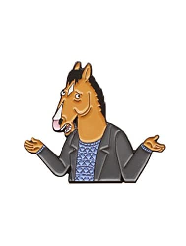 Image of BoJack Cartoon Brooch Hard Enamel Pins Women Men Lapel Badges Backpack Collar Fashion Jewelry Gifts For Kids Friend Accessories