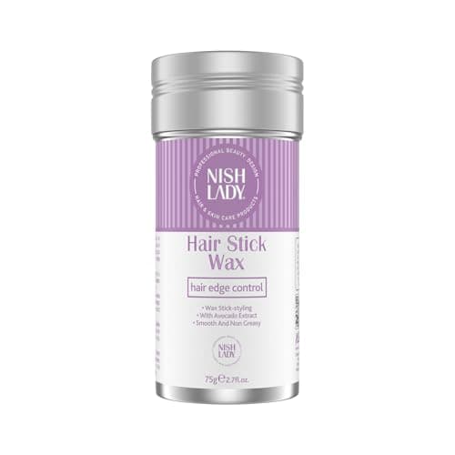 Image of Nishlady Hair Stick Wax 75 Gr, Hair Styling Finishing Stick Edge Control Anti-Frizz Non-greasy Hair Pomade Stick, Men Women Styling Products for Fly Away and Edge Frizz Hair - Slick Back Hair Styling