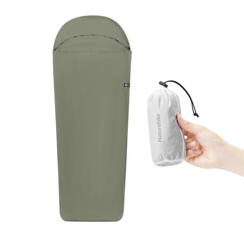 Image of Naturehike Ultralight Sleeping Bag Liner Hut Sleeping Bag only 128g Travel Sheet with Small Pack Size Inner Sleeping Bag for Backpacking, Hostels, Huts Camping