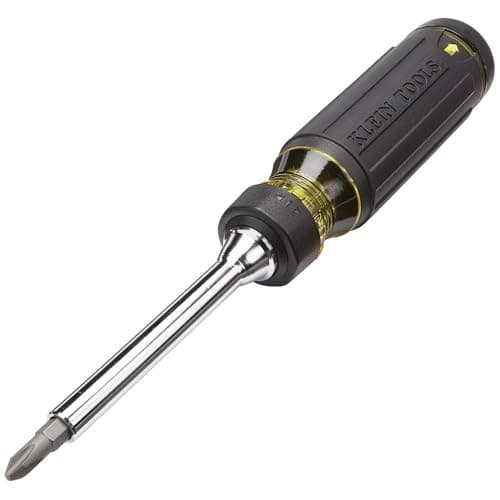 Image of Klein Tools 32305 Multi-bit Ratcheting Screwdriver, 15-in-1 Tool with Phillips, Slotted, Square, Torx and Combo Bits and 1/4-Inch Nut Driver