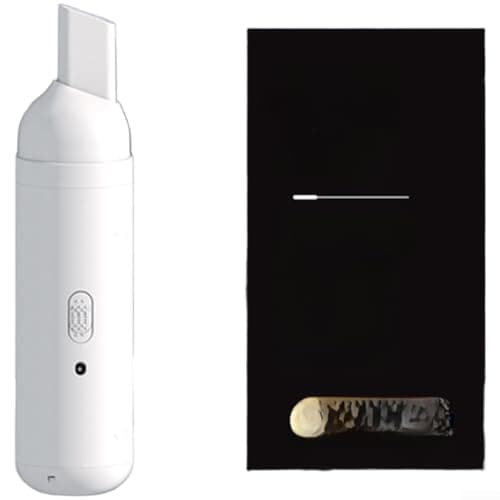Image of HEBEOT Portable Wireless Car Vacuum Cleaner Handheld USB Rechargeable Strong Suction Cordless for Home Office Car Interior Cleaning White 4.1x4.1x17.5cm