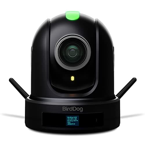 Image of BirdDog X120 PTZ Camera in black 1080P with 20x Zoom