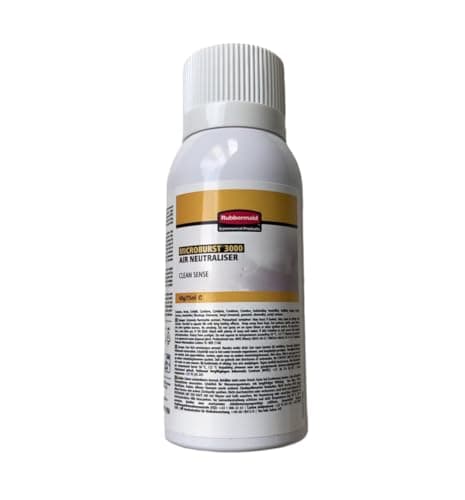 Image of Rubbermaid Commercial Products Microburst 3000 Aerosol Refill | Washroom Odour Neutraliser | 75 ml, Clean Sense