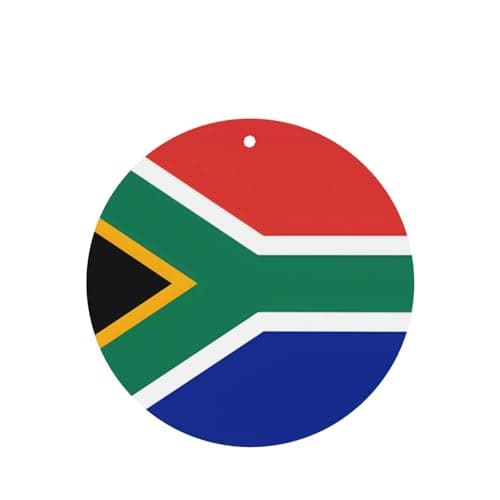 Image of South Africa flag Print 6 Pcs Car Air Freshener Card Long Lasting Fresheners for Car, Wardrobe Shoe Cabinet