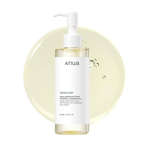 Image of Anua Heartleaf Pore Control Cleansing Oil, Pore Cleanser, Sebum Care, Gentle Melting Oil Cleanser for Face, Safe For All Skin Type, Daily Hydrating Makeup Remover, Korean Skin Care. 6.76fl.oz