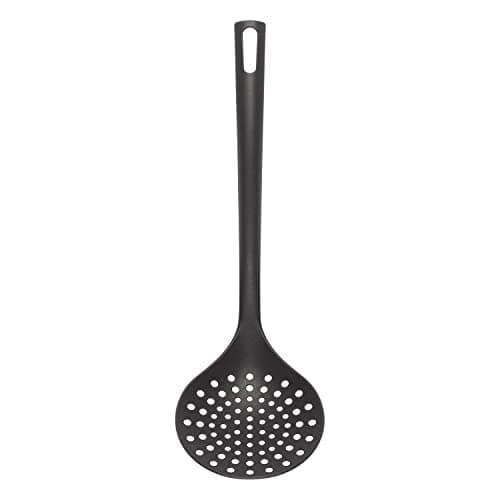 Image of Chef Aid Nylon Skimmer, BPA Free Kitchen Utensil for use with Non-Stick Cookware, Black