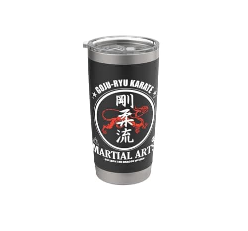 Image of Goju-Ryu Karate Dragon with Kanji Power for Karateka Stainless Steel Insulated Tumbler