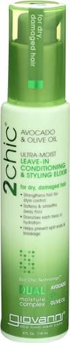 Image of Giovanni 2chic Avocado and Olive Oil Ultra Moist Leave In Conditioner and Styling Elixir 118 ml