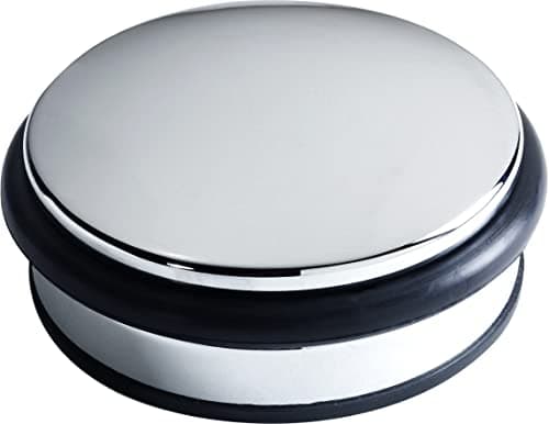 Image of Select Hardware Door Weight, Heavy-Duty Door Stop in Polished Chrome, 10cm, 1.2kg