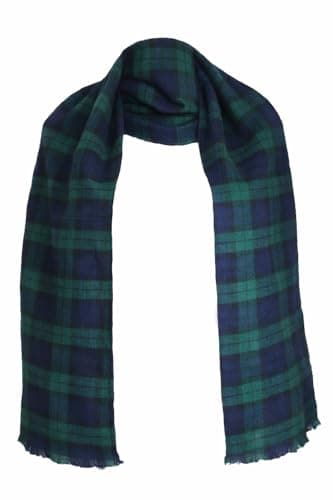 Image of Adults 58" Length Traditional Blackwatch Tartan Scarf Burns Night Hogmamany Fancy Dress Costume Accessory