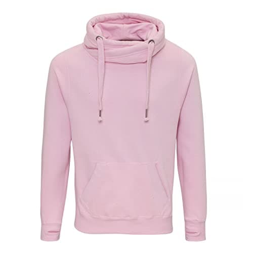 Image of AWDis Just Hoods JH021 Unisex Cross Neck Hoodie - Baby Pink - L
