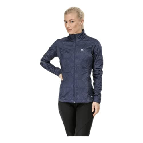 Image of Salomon Women's Agile Warm JACKET, Graphite, 2XL