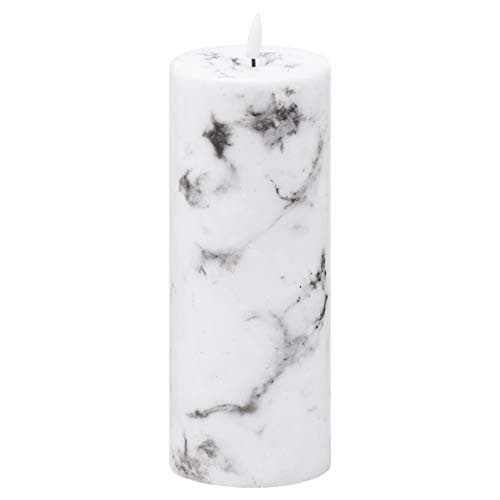 Image of Hill 1975 Luxe Collection Natural Glow 3X6 Marble Effect Led Candle