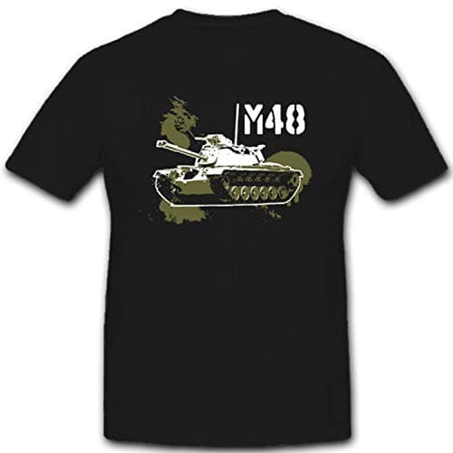 Image of #7852 M48 German Military Tank US Army America Patton Battle Tank, black, XXXX-Large