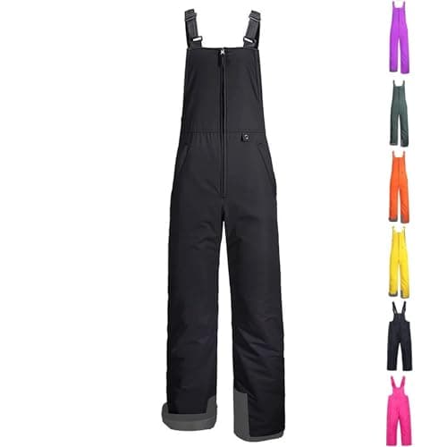 Image of Kids Snow Pants Snowproof Girls Boys Water Resistant Ski Trousers Detachable Braces Bottoms Children's Winter Skiing Holiday Snowboarding Outfits Clothes 10-11 11-12 12-13 12-18 13-14 2-3 5-6 7-8 9-10